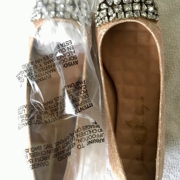 Joan Boyce lace blush flats-NEW - Picture 3 of 3
